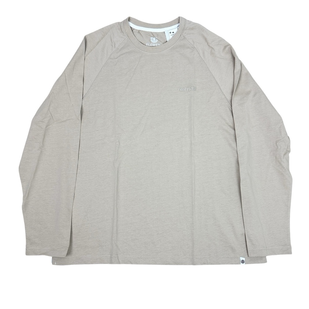 Element Men's Tan Long Sleeve Basic Logo Tee NWT